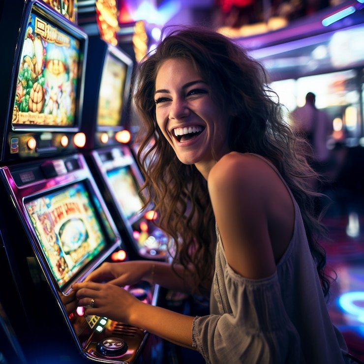 Dealer live casino sedang mengatur permainan di studio